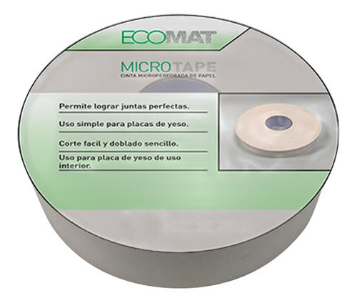 Ecomat Cinta Microperforada Papel Para Durlock X 23mts 0