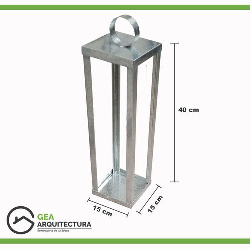 GEA Pack X 3 Farol Fanal Vela Exterior Intemperie Jardin 1