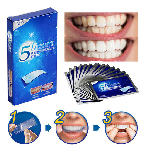 Blanqueador Dental Led Uv + Tiras Dientes Blancos 5d Mint 3