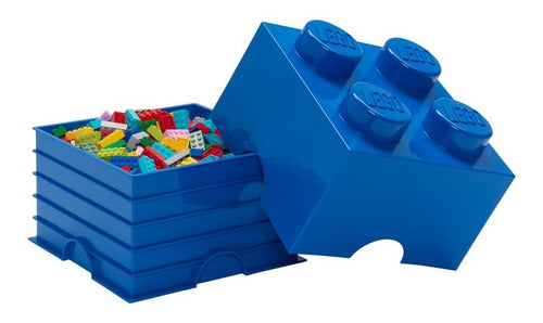 LEGO Stackable Block Original Medium Container Blue 0