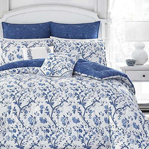 Laura Ashley Home Elise Duvet Cover Set, Full/Queen 2