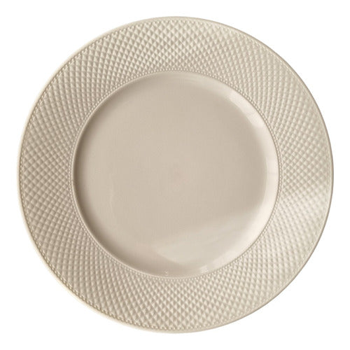 Generic White Ceramic Flat Plates Set of 6 Restaurants 0