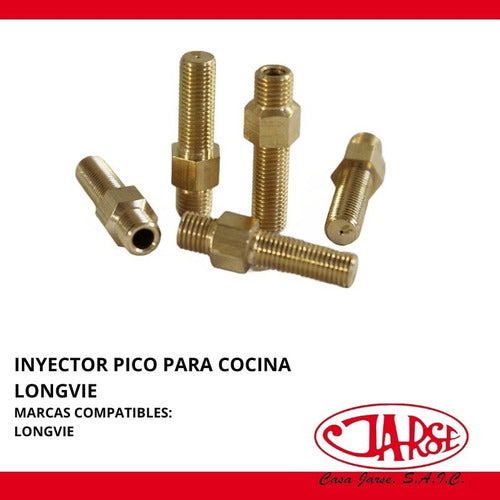 Inyector Pico Para Cocina Doble R/largo  A  Longvie X50 Unid 1