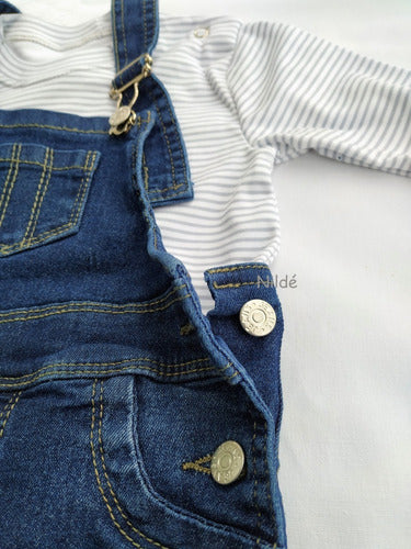 Jean Overalls for Baby 1-3 Years Unisex Stretchy, by Nildé.baby 5