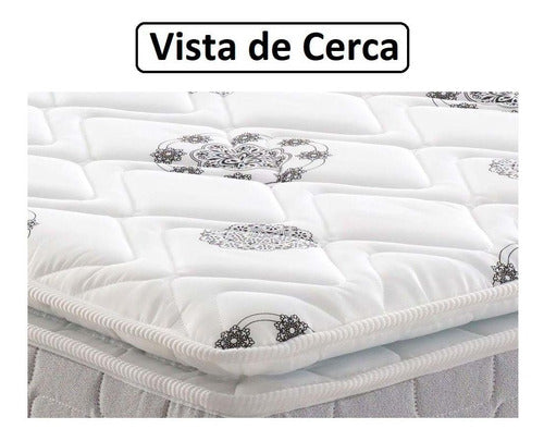 Anj Colchon Pilow Top Visco Memory Foam Espuma 1 Plaza Y Media 2