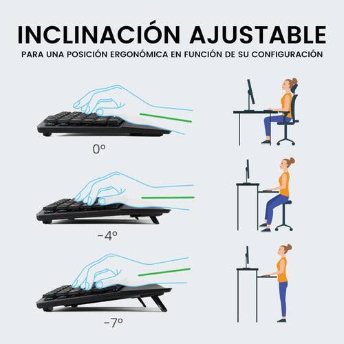 Teclado Ergonómico Usb Perixx 335 Multimedia Sp - Tecnoboxu 3