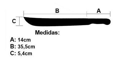 Facão Mato W07/14  C/mad S/bainha Wenzel - 22762 1