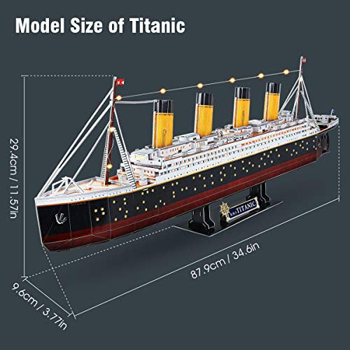 Puzzle Rompecabezas 3d Titanic 80cm Adultos 3