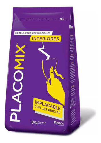 Placo Enduido Placomix Para Interiores Base De Yeso X 1 Kg 0