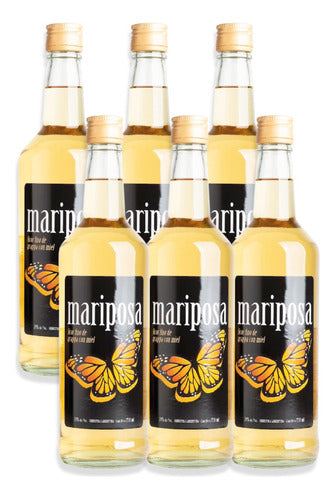 Licor Fino De Grappa Con Miel Mariposa 750ml Caja X6u 0