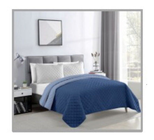 Reversible Quilted Bedspread 1 1/2 Plaza with Pillowcase 5