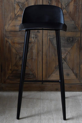 Set of 2 JB Lacroux Nerd Bar Stool 75 cm Black Imported 3