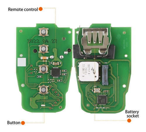 Xhorse Llave Inteligente VVDI 754J Llave Completa Audi 4 Bot 6