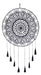 Vishwa Tejidos Atrapasueños Mandala Grande 60cm Negro Blanco Tejido Crochet 2