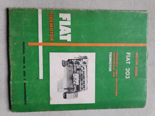 Manual Motor Diesel Fiat 203 - Fiat Fidemotor Argentina 1962 7