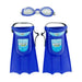 Kids Diving Set Base X-Splash with Goggles and Fins for Beach Fun 0