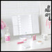 Triple Touch Makeup Mirror with LED Cold Light USB 9