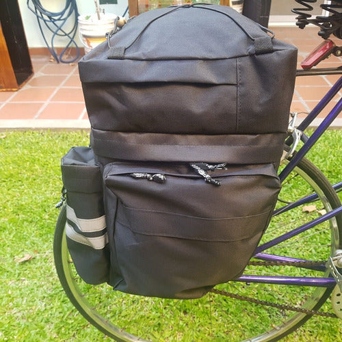 Explorer Jumbo Tricuerpo Bicycle Pannier 70L Black 1