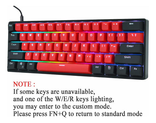 Guffercty Kred Sk61 60% Teclado Mecánico Lineal Rojo Interru 4