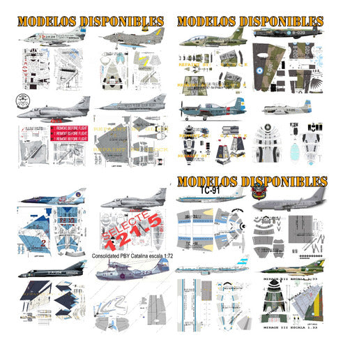 A4 Skyhawk Argentina Pack Scale 1:33 Papercraft 2