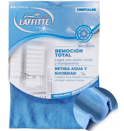 Laffitte Microfiber Glass Cleaning Cloth 30x35cm Aj45h 0