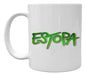 EXXE Taza Plástico Blanca Sublimada Personalizada Estopa 0