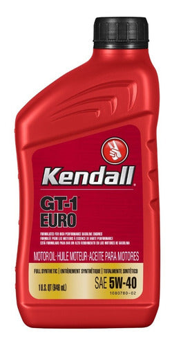 Aceite Kendall Gt-1 Euro 5w40 Full Sintetico Caja 12x1 Qt 2