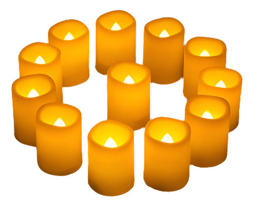 Flameless LED Candle Set by [Brand Name] - 12 Pack with Timer 0