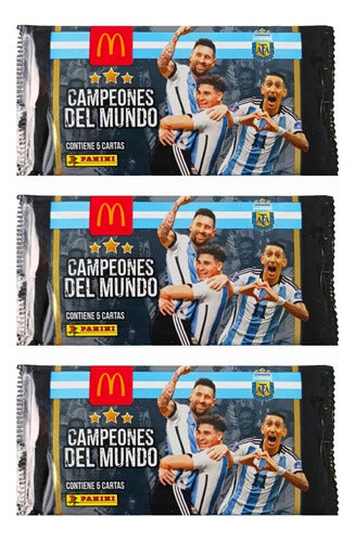 Lote X3 Sobres Cartas Campeones Del Mundo Mcdonalds Panini 0