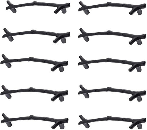 Vintage Branch Drawer Pulls - 10 Black Handles by Original Brand 0