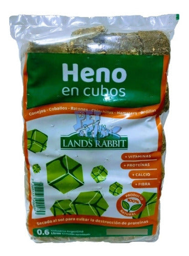 Land's Rabbit Heno En Cubos Cobayos Conejos Chinchillas Hamster Roedores 0