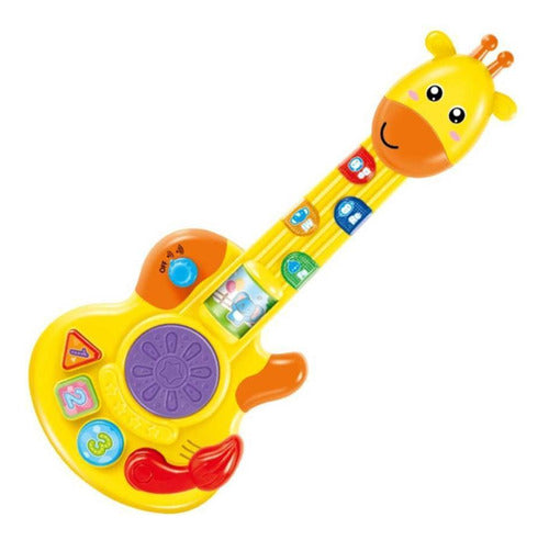 Brinquedo Girafa Guitarra Com Luz E Som Multikids Br2172 0