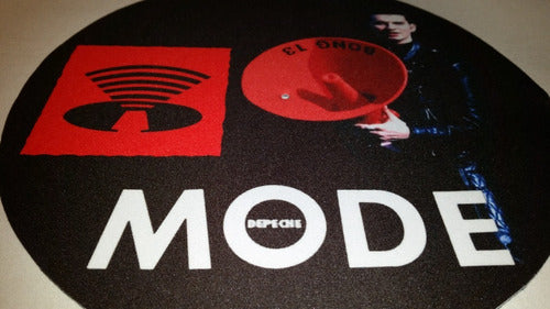 Depeche Mode Gong Slipmat Paño Suave Espuma Excelente Calida 3