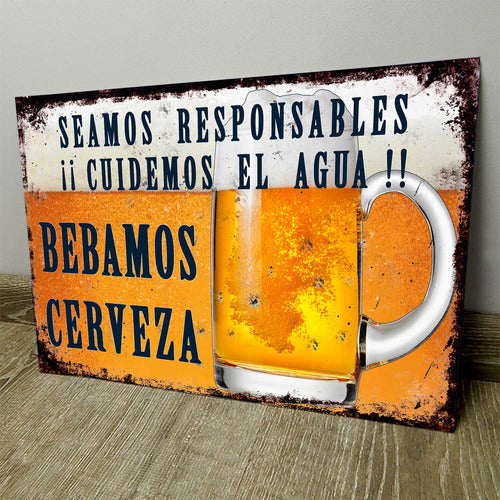 Chapa Retro Vintage Cartel Cuadro Decorativo Frases Cfh012 0