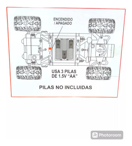 Sebigus Auto Jeep Radio Control Ruedas De Goma Suspencios 4x4 1