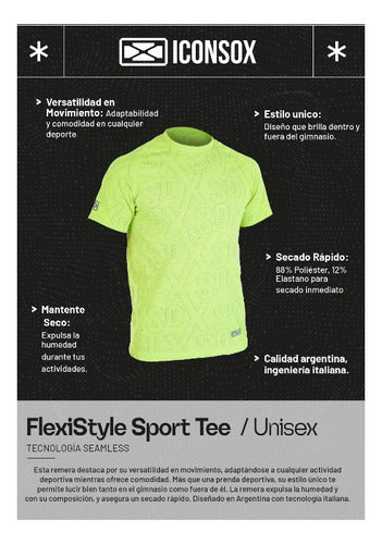 Iconsox Flexistyle Running Fitness Short-Sleeve Shirt 52