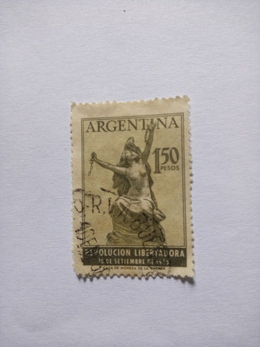 Antiguo Sello Postal Revolución Libertadora Argentina 1955 0