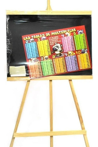 Genérica 3 Kids Chalkboard with Wooden Easel - Advertising Art 0