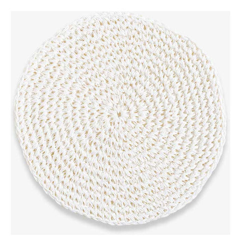 Rouge Collection Individual Round Table Mat Danang 38 cm 0