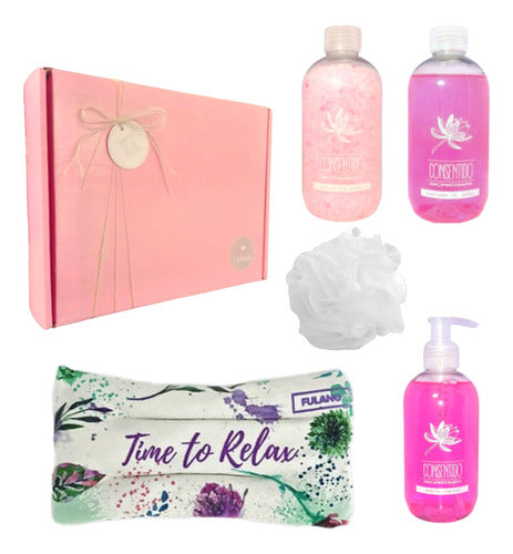 Luxurious Spa Experience Gift Box - Rose Aroma Zen Set for Ultimate Relaxation - Kit Caja Regalo Mujer Box Spa Aroma Rosas Zen Set N11 Relax