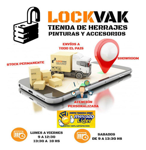 Lockvak Sistema Corredizo Para Portones De Hasta 80kg Ducasse 1