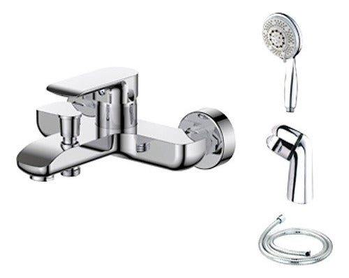 Aqualia Alassio II Monocomando Handheld Shower Faucet in Chrome 0