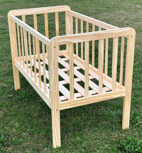 Modern Solid Pine Wood Crib 100 x 50 cm 1