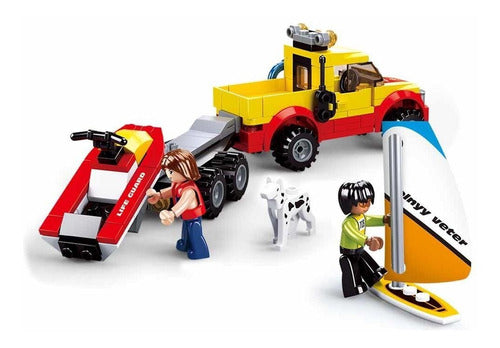 Sluban Rescue Patrol Building Blocks Playset - 172 Pieces 0