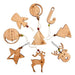 Pack of 3 Christmas Ornaments - Paradise Wood - Vuillt Home 0
