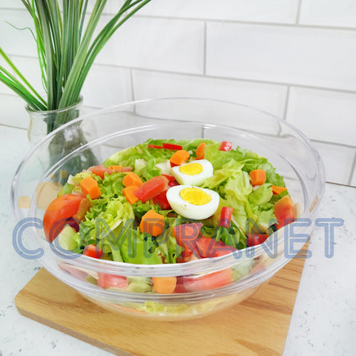 Compranet Medium Round Acrylic Salad Bowl 20 Cm, 12833 3