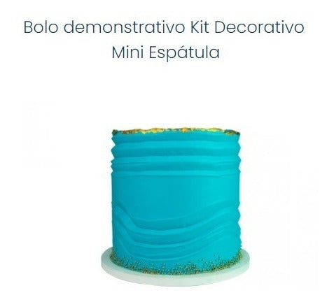 Kit Mini Espátulas 4 Blue Star P/modelação Perfeitas Bolos 2