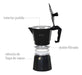 Hudson Italian Black Coffee Maker, Aluminum, 9 Cups 45ml Each 1