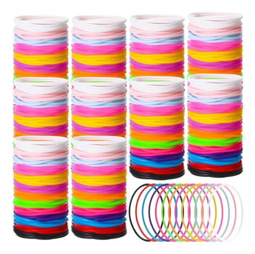 Nuenen 2000 Colorful Jelly Silicone Bracelets 0