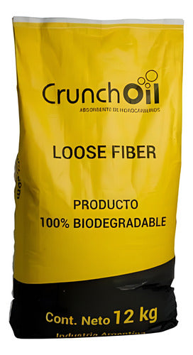 Crunch Oil Absorbente De Hidrocarburos Loose Fiber 12 Kg 0